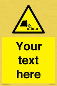 Custom Warning sewage effluent outfall